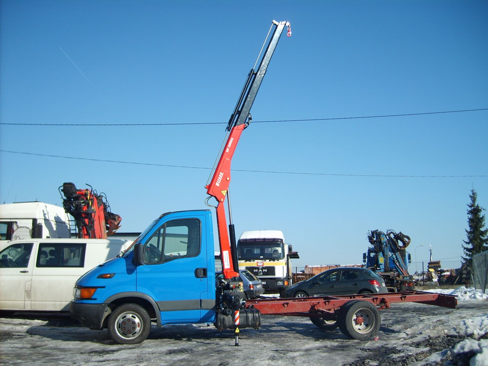 dźwig befard z hakiem na busa iveco